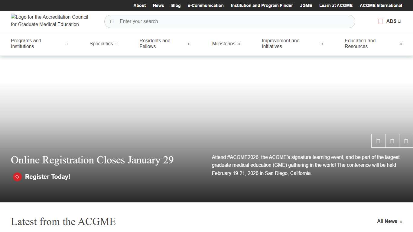 ACGME Home